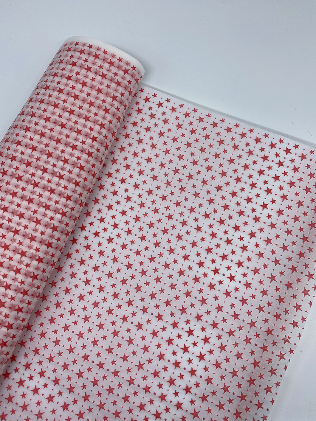 Papel seda estrellas rojo