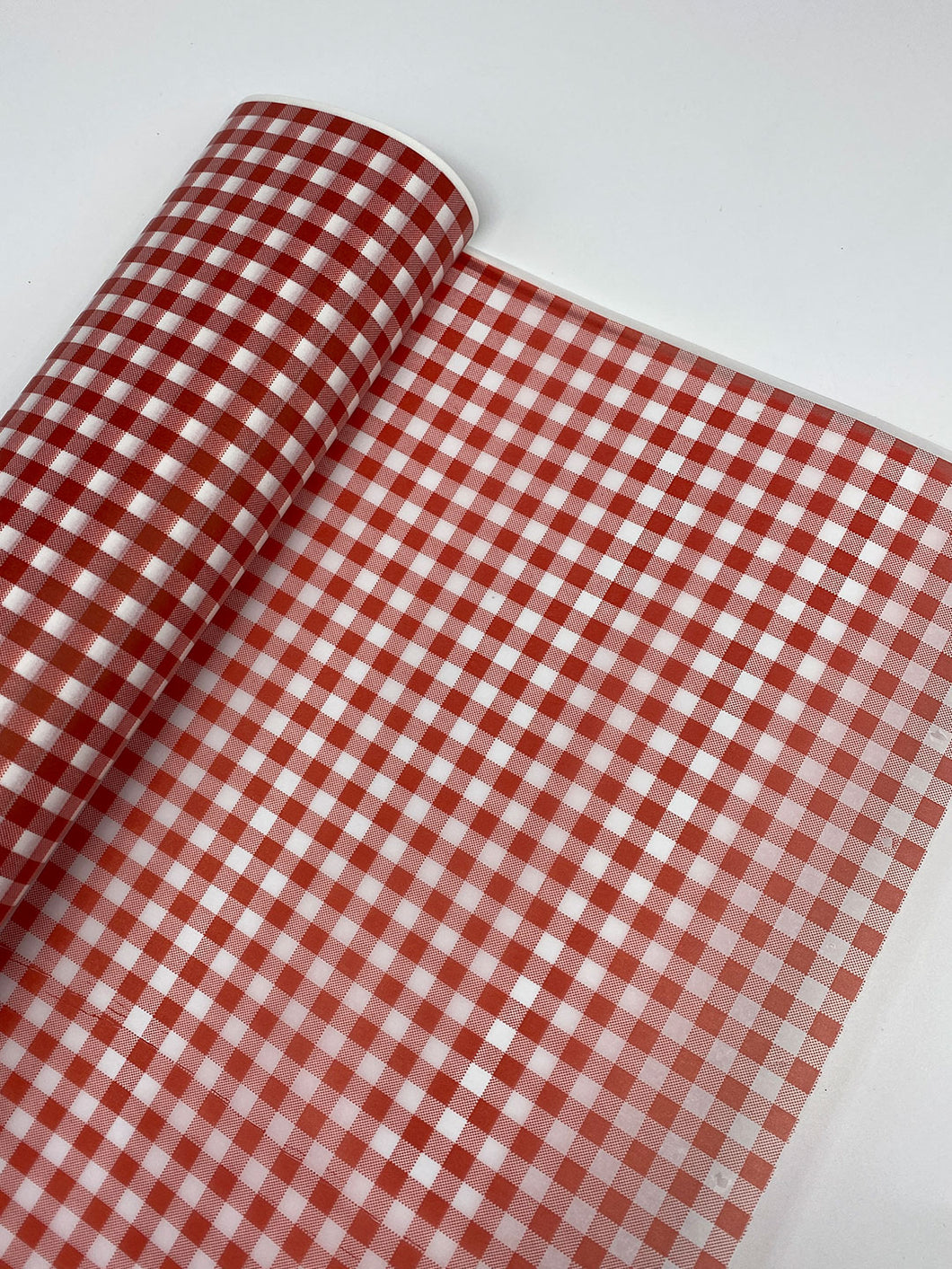 Papel seda cuadros rojo
