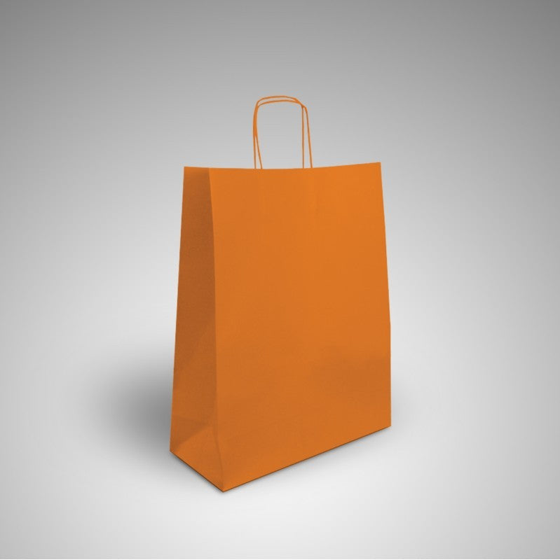 Bolsa asa retorcida naranja
