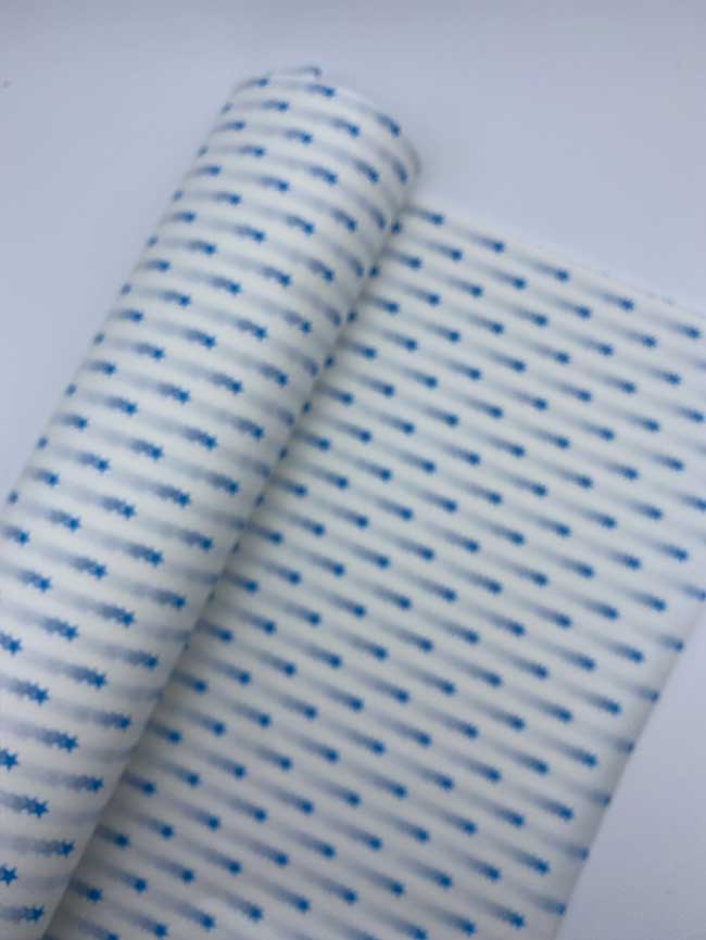 papel seda estrellas azul