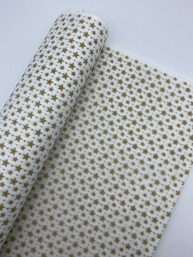 papel seda estrellas oro