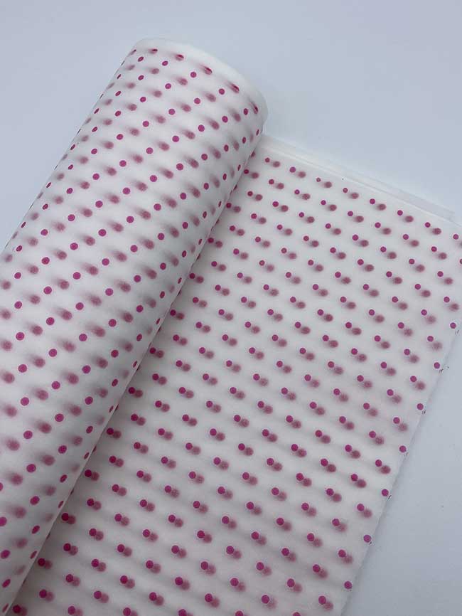 Papel seda topitos rosa