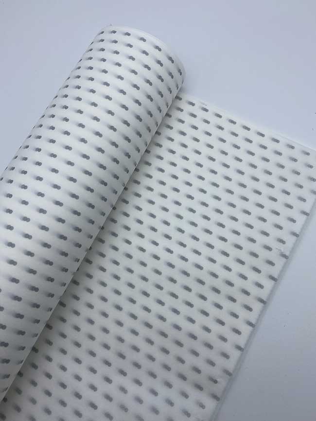 Papel seda topitos plata