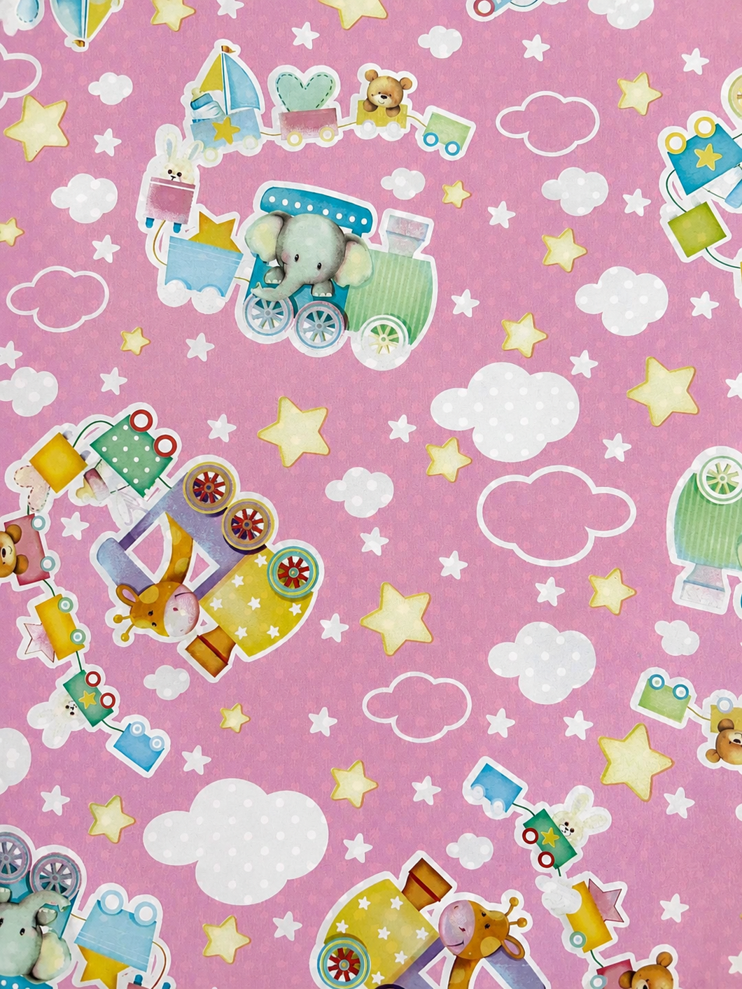 Papel de regalo infantil rosa