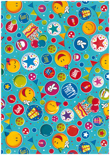 papel regalo infantil emojis