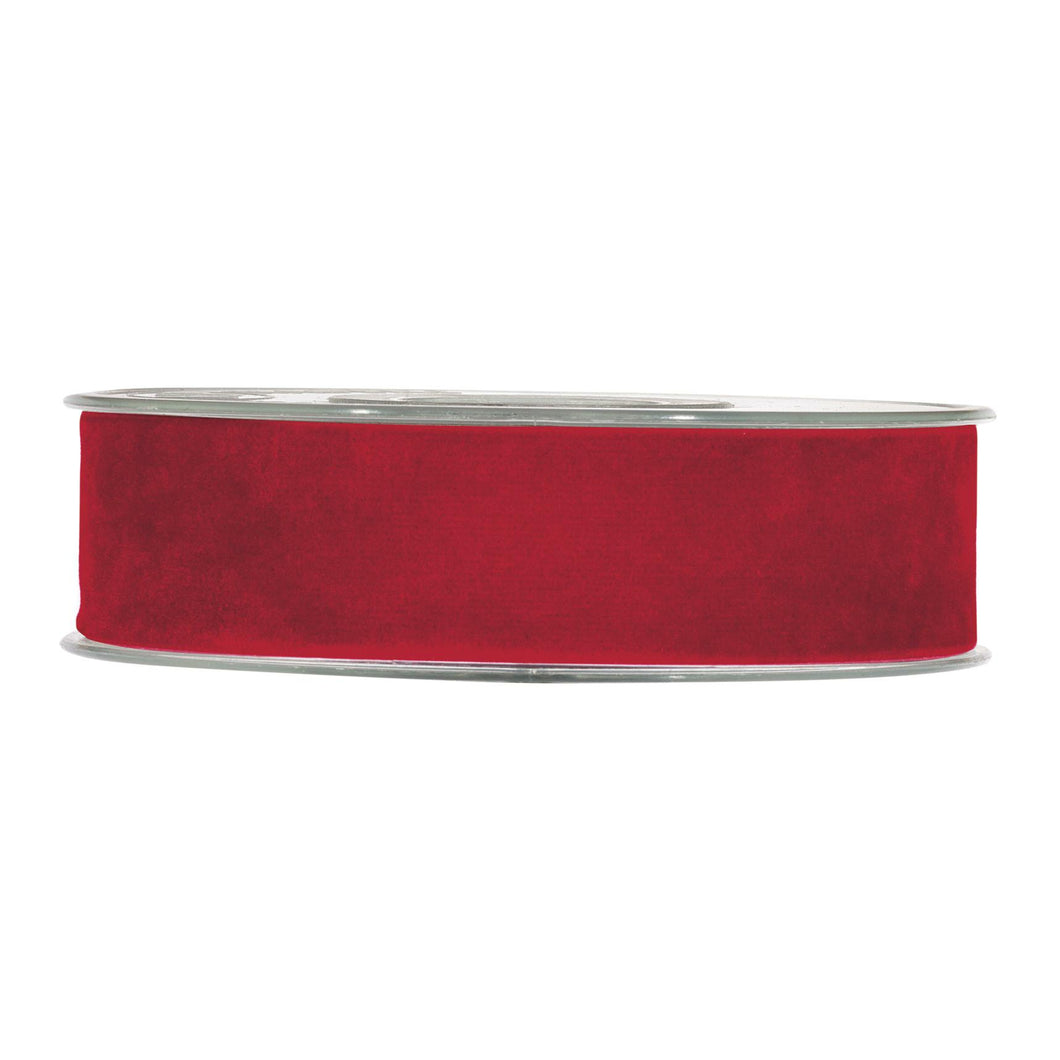 Cinta velvet roja mediana