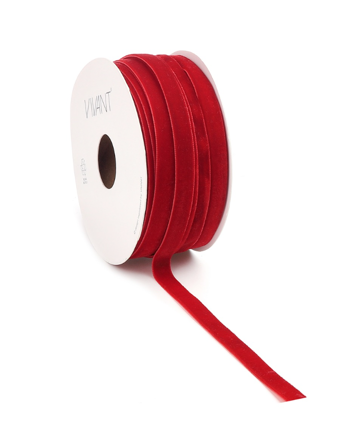 Cinta terciopelo rojo