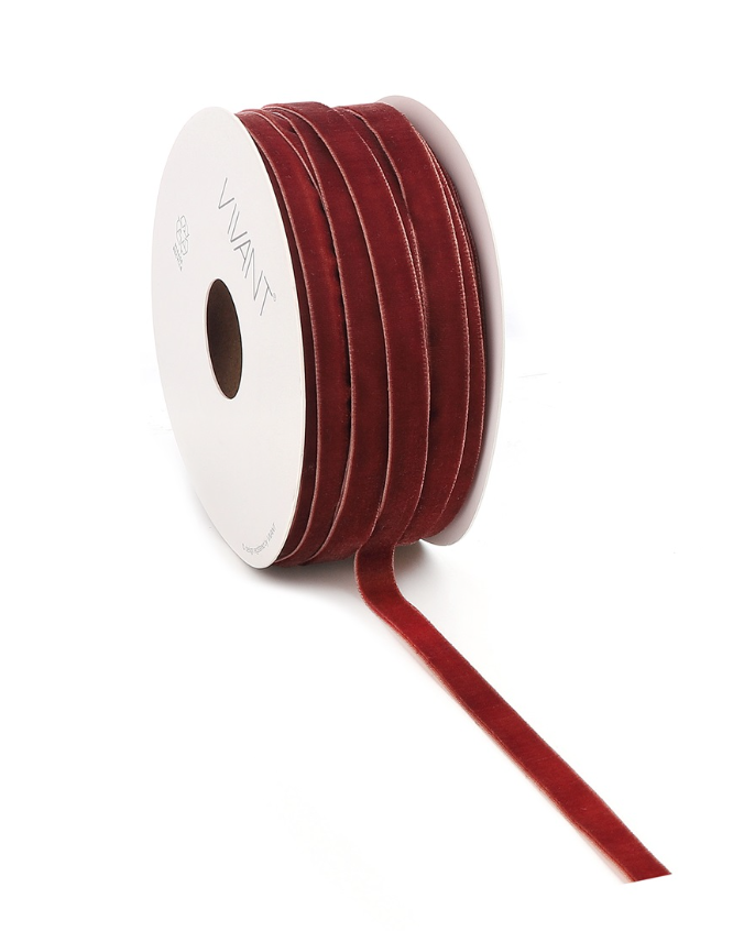 Cinta terciopelo rojo