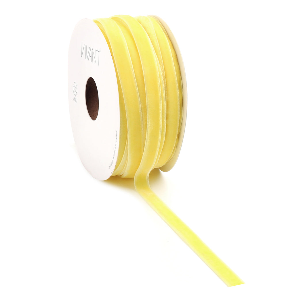 Cinta terciopelo amarillo