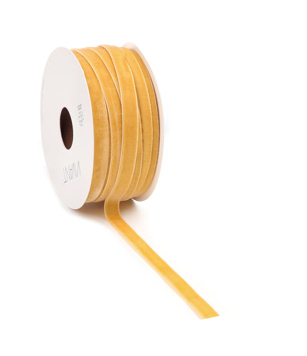 Cinta terciopelo amarillo oro