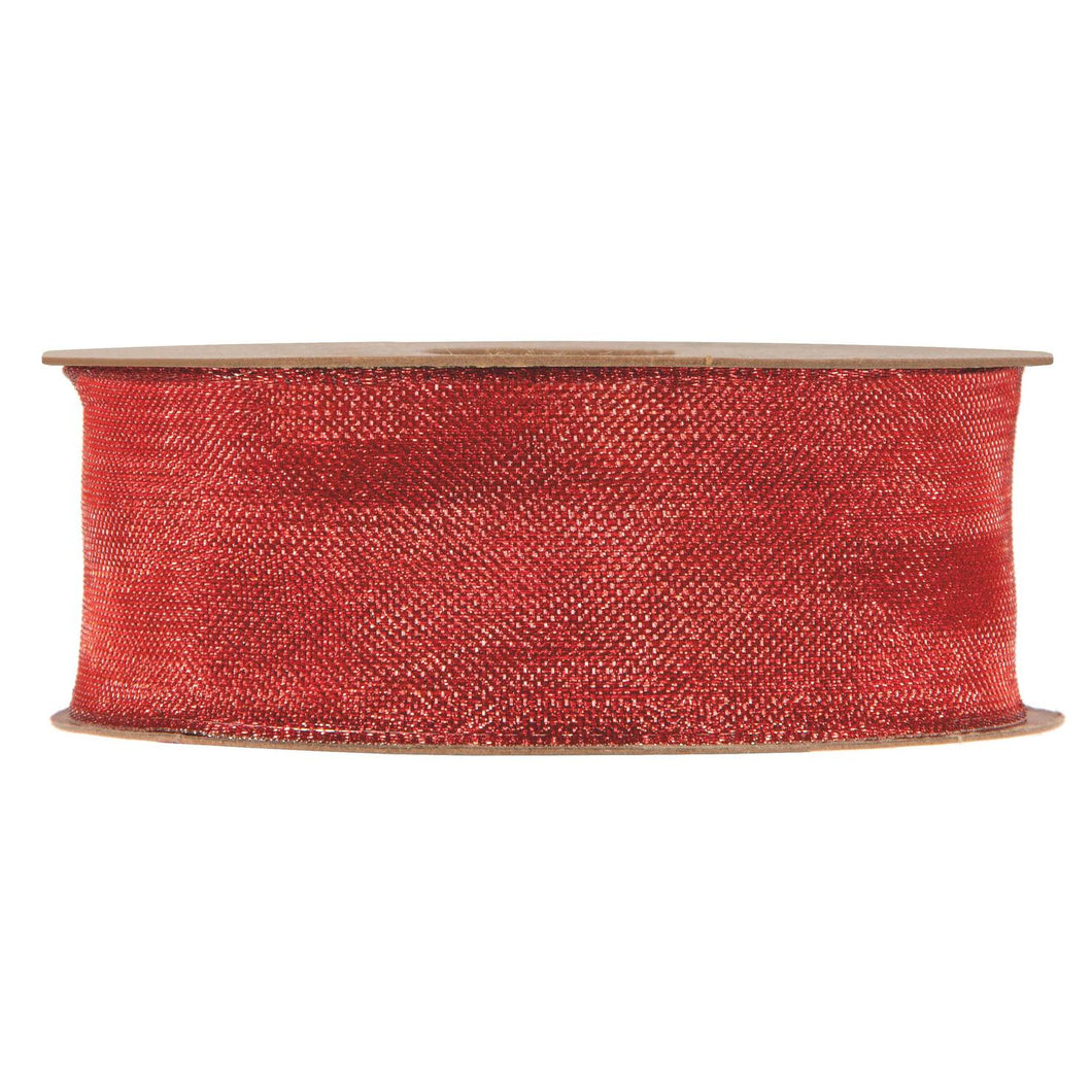 Cinta de malla roja mediana