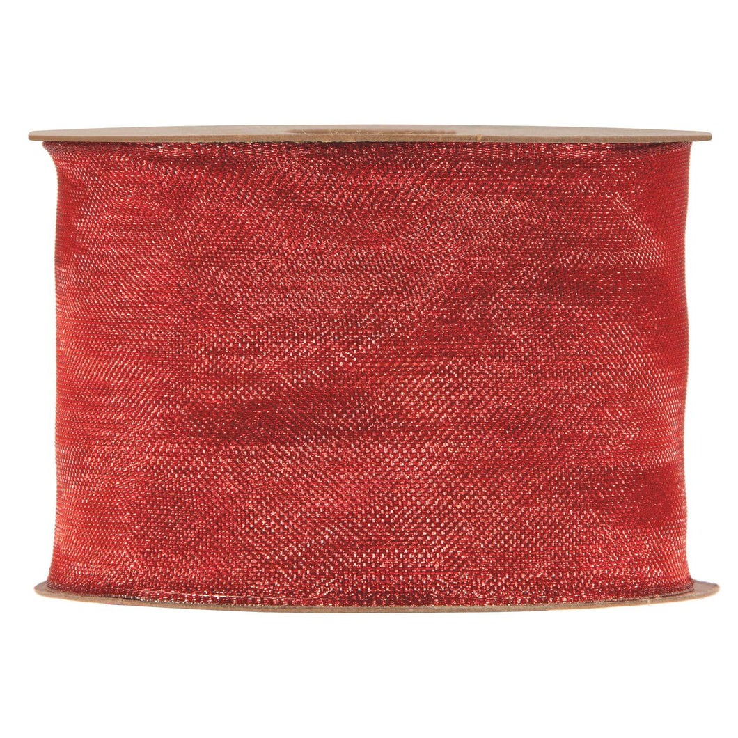 Cinta de malla roja grande