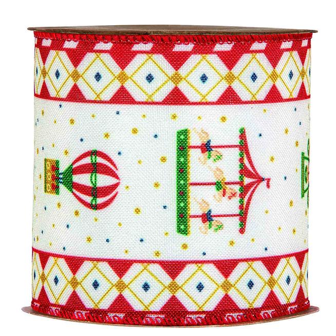 Cinta navidad decorada