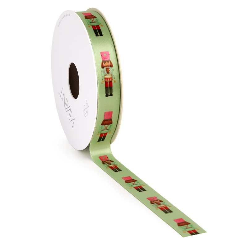 Cinta raso Cascanueces verde