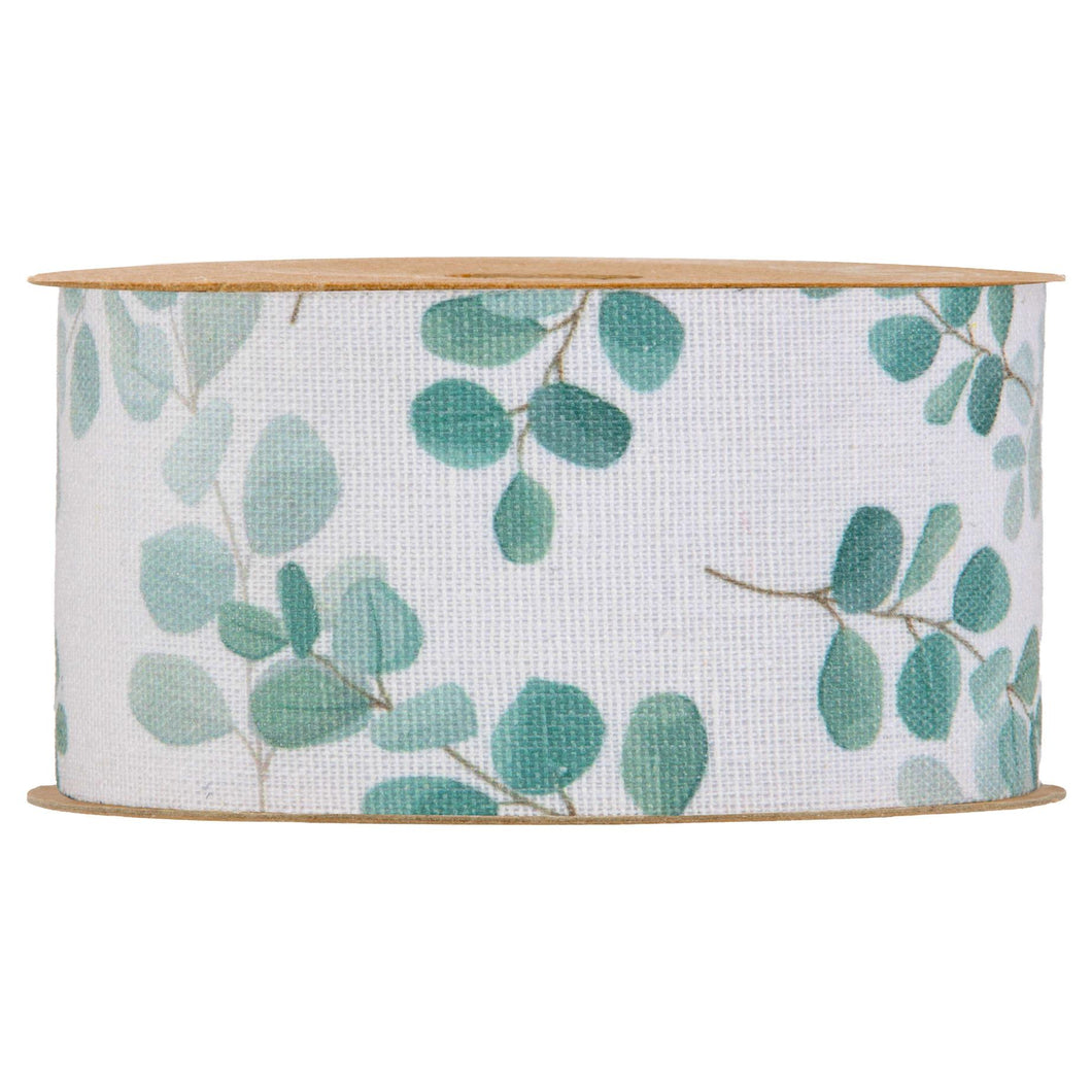 Cinta decorada hojas eucalipto