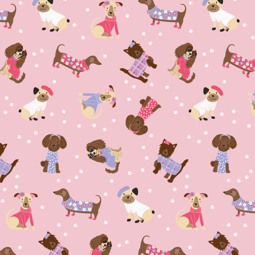 Papel de regalo infantil perros