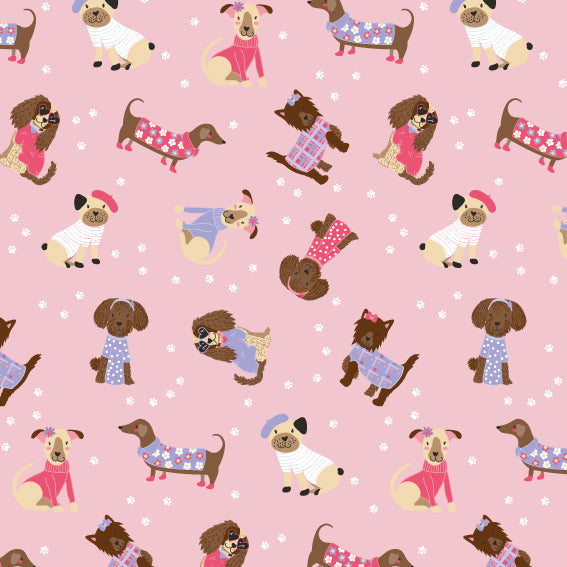 Papel de regalo infantil perros