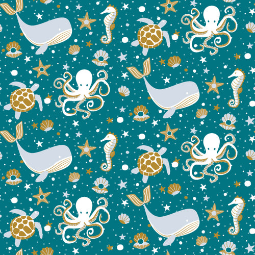 papel regalo infantil ballenas