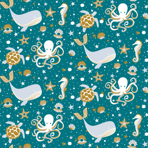papel regalo infantil ballenas