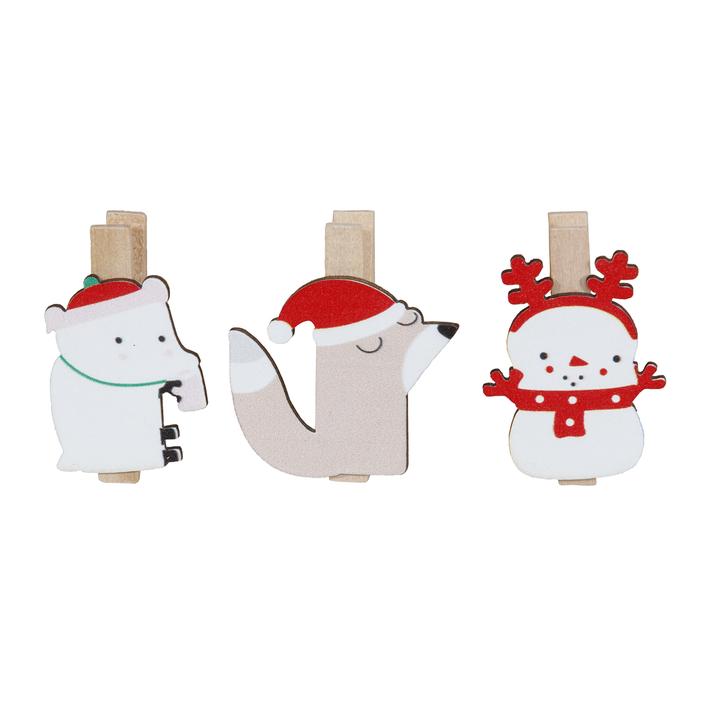 Pinzas navideñas