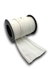 Cinta plástica ancha blanca
