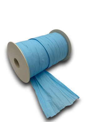 cinta plástica ancha azul claro