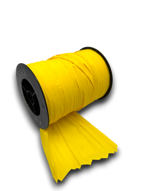 cinta plástica ancha amarillo