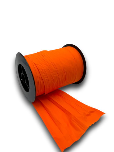 Cinta plástica ancha naranja