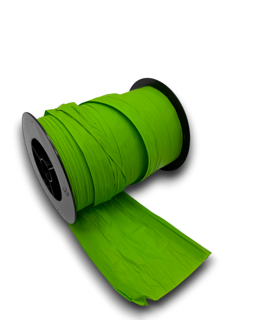 Cinta plástica ancha verde