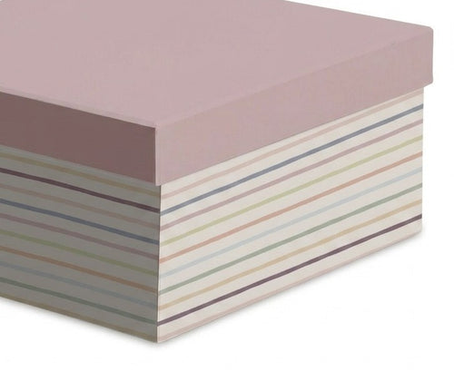 Cajas decoradas rayas colores