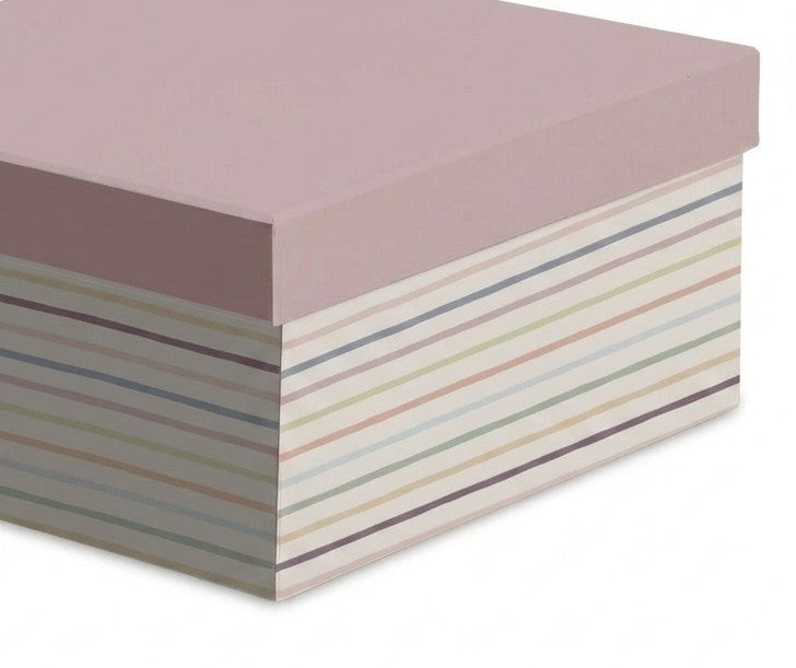 Cajas decoradas rayas colores