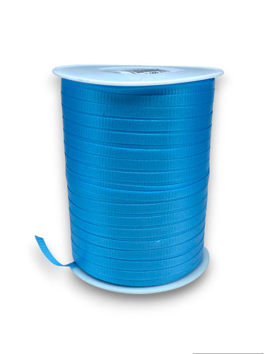 cinta polipropileno gofrada estrecha azul