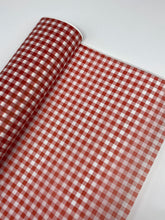 Papel seda cuadros rojo