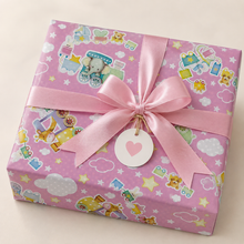 Papel de regalo infantil rosa