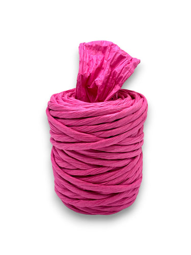 Cinta Rafia Twist rosa