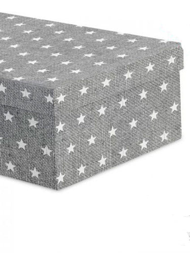 Cajas decoradas gris estrellas