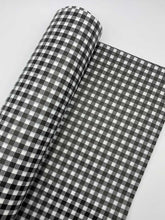Papel seda cuadros negro